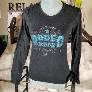 Rodeo Rags Black & Blue Embellished Shirt